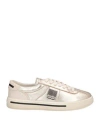 Pro 01 Ject Woman Sneakers Platinum Size 10 Soft Leather In Grey