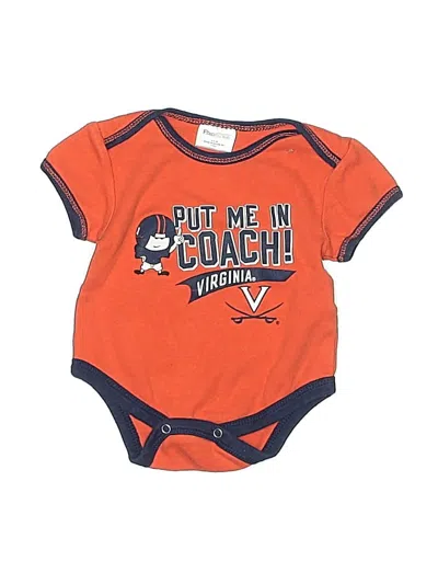 Pre-owned Pro Edge Babies' Short Sleeve Onesie In Orange