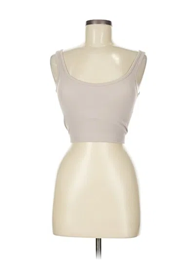 Pre-owned Pro-fit Tank Top Tan Strapless Neckline Tops In Brown