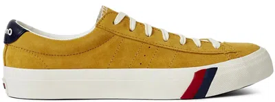 Pre-owned Pro Keds Men's  Royal Lo Plus Only Ny Sneakers In Old Gold