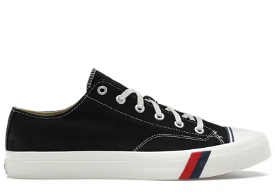 Pre-owned Pro Keds Men's  Royal Lo Sneakers In Black/white In Multi