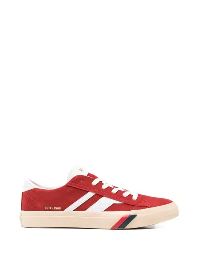 Pro-keds Royal Classic Striped Low-top Sneakers In Red