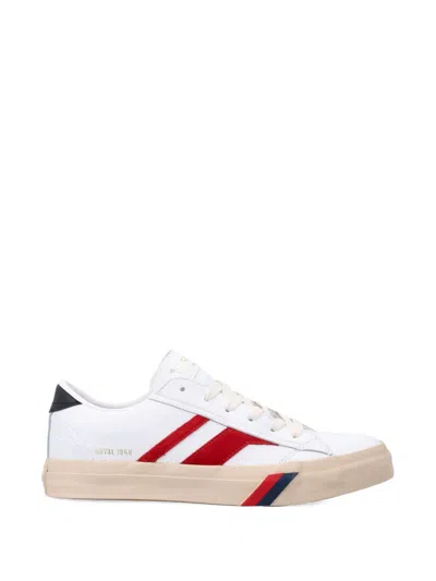 Pro-keds Royal Classic Striped Sneakers In White