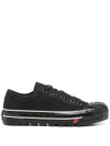 Pro-keds Rubber  Fabric Sneakers In Black