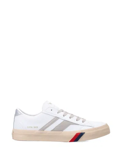 Pro-keds Stripe-detail Leather Sneakers In White