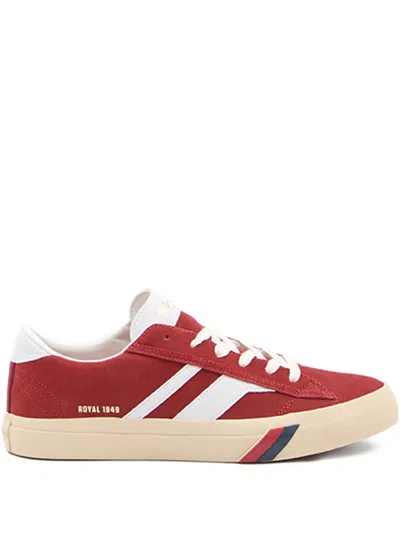 Pro-keds Suede Leather Racer 77 Sneakers In Red