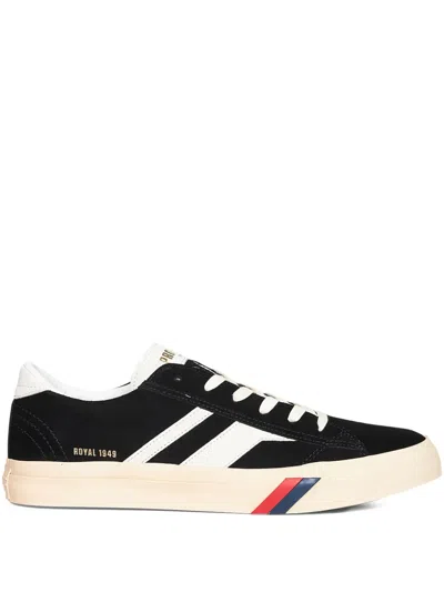 Pro-keds Suede Stripe Sneakers In Black