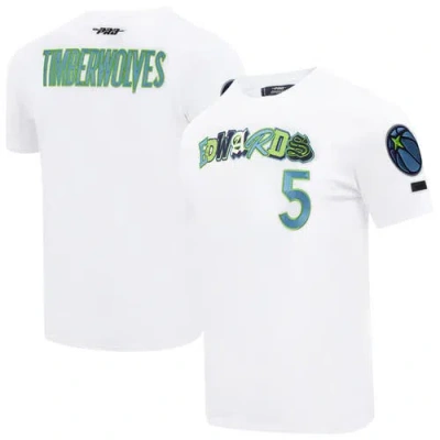 Pro Standard Anthony Edwards White Minnesota Timberwolves City Ransom T-shirt