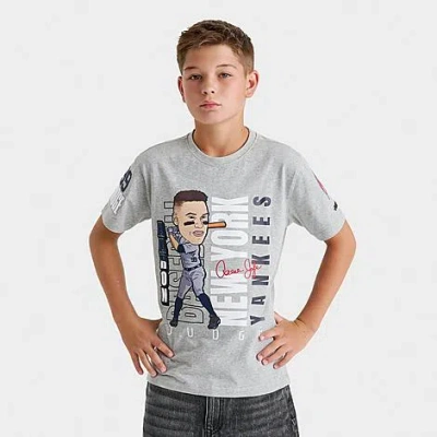 Pro Standard Big Kids Aaron Judge New York Yankees Mlb Avatar Graphic T-shirt In Gray