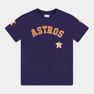 Pro Standard Big Kids Houston Astros Mlb Classic Baseball T-shirt In Black