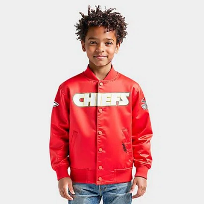 Pro Standard Big Kids Kansas City Chiefs Nfl Classic Satin Jacket In Red