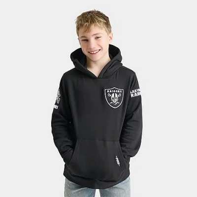 Pro Standard Big Kids Las Vegas Raiders Nfl Classic Pullover Hoodie In Black