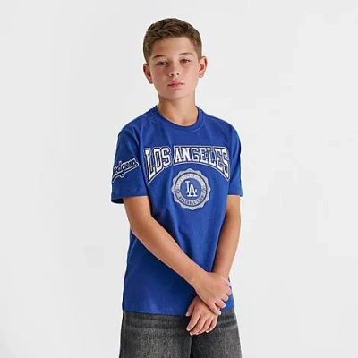 Pro Standard Big Kids Los Angeles Dodgers Mlb Emblem T-shirt In Blue