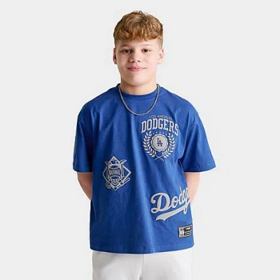 Pro Standard Big Kids Los Angeles Dodgers Mlb Multi Logo T-shirt