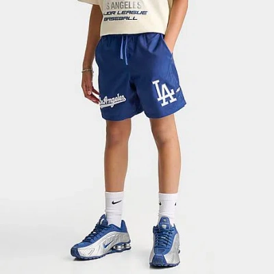 Pro Standard Big Kids Los Angeles Dodgers Mlb Woven Shorts In Blue