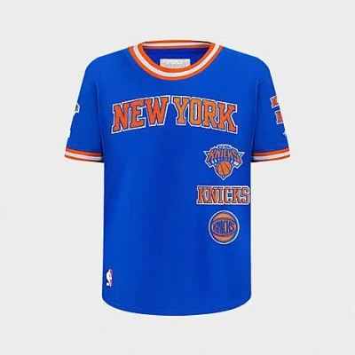 Pro Standard Big Kids New York Knicks Nba Retro Classic T-shirt In Blue
