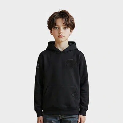 Pro Standard Big Kids New York Knicks Nba Triple Pullover Hoodie In Black