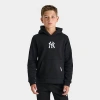 Pro Standard Big Kids New York Yankees Mlb Classic Icon Fleece Pullover Hoodie In Black