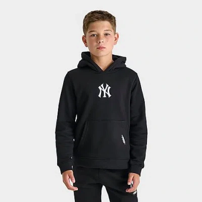 Pro Standard Big Kids New York Yankees Mlb Classic Icon Fleece Pullover Hoodie In Black