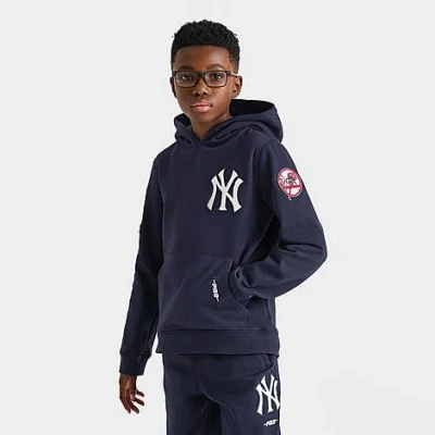 Pro Standard Big Kids New York Yankees Mlb Classics Fleece Pullover Hoodie In Blue