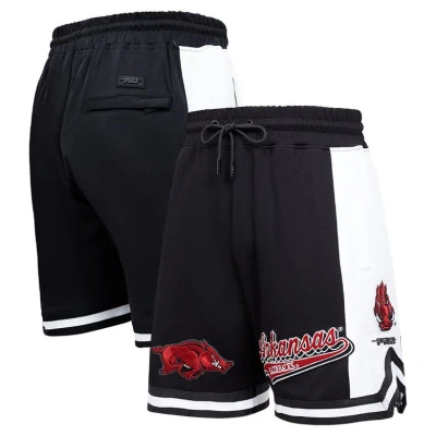 Pro Standard Black Arkansas Razorbacks Script Tail Dk 2.0 Shorts