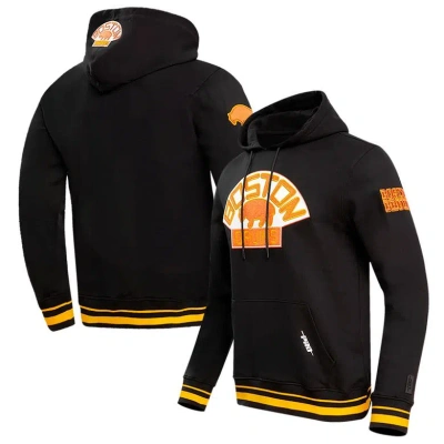 Pro Standard Black Boston Bruins Retro Classic Fleece Pullover Hoodie