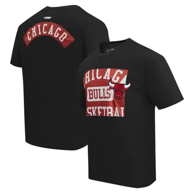 Pro Standard Black Chicago Bulls Made To Play Drop Shoulder T-shirt