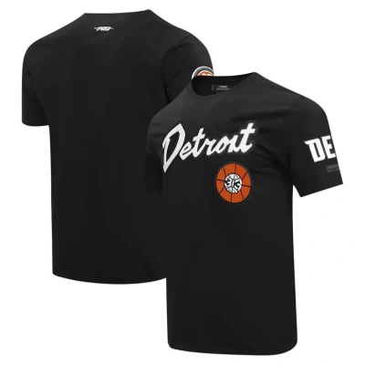 Pro Standard Black Detroit Pistons 2023 City Edition T-shirt