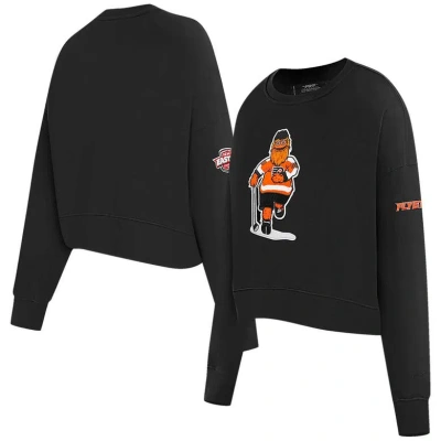 Pro Standard Black Philadelphia Flyers Mascot Crewneck Pullover Sweatshirt