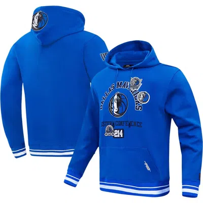 Pro Standard Blue Dallas Mavericks Area Code Pullover Hoodie