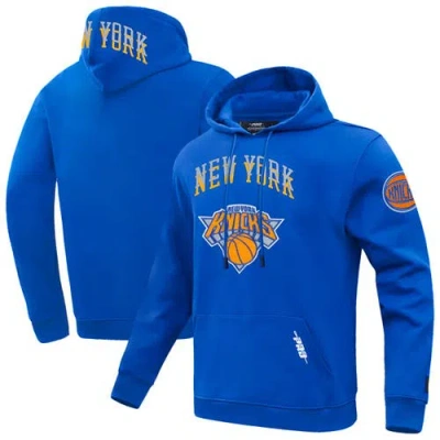 Pro Standard Blue New York Knicks 2024/25 City Edition Pullover Hoodie