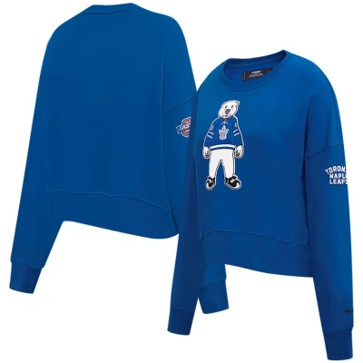 Pro Standard Blue Toronto Maple Leafs Mascot Crewneck Pullover Sweatshirt