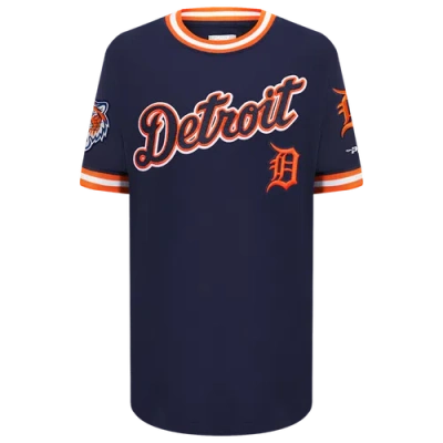 PRO STANDARD BOYS PRO STANDARD DETROIT TIGERS CLASSIC SS STRIPED RIB TEE