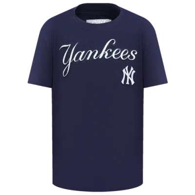 Pro Standard Kids' Boys  New York Yankees Classic Ss Tee In Blue