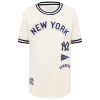 Pro Standard Boys   New York Yankees Retro Classic Striped Rib Tee In Neutral