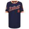 Pro Standard Boys   Detroit Tigers Classic Ss Striped Rib Tee In Blue