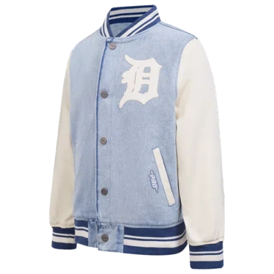 Pro Standard Kids' Boys   Detroit Tigers Denim Jacket In Blue