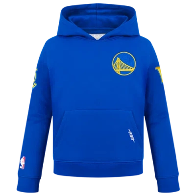 Pro Standard Kids' Boys   Golden State Warriors Classic Flc Po Hoodie In Blue