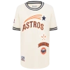 Pro Standard Boys  Houston Astros Retro Classic Ss Striped Rib Tee In Neutral
