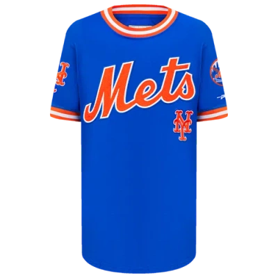 Pro Standard Kids' Boys   Mets Classic Bb Ribbed Short Sleeve T-shirt In Blue
