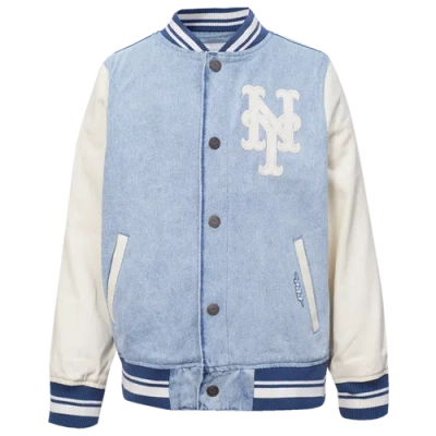 Pro Standard Kids' Boys   Mets Denim Jacket In Blue