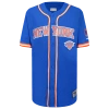 Pro Standard Boys  New York Knicks Classic Mesh Button Down Shirt In Blue