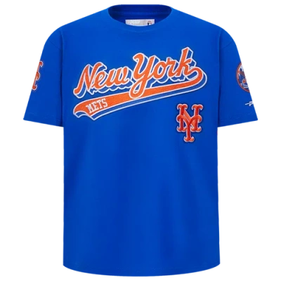Pro Standard Kids' Boys   Ny Mets Script T-shirt In Blue