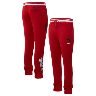 Pro Standard Cardinal Arkansas Razorbacks Script Tail Fleece Sweatpants