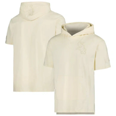 Pro Standard Cream Chicago White Sox Neutral Short Sleeve Hoodie T-shirt