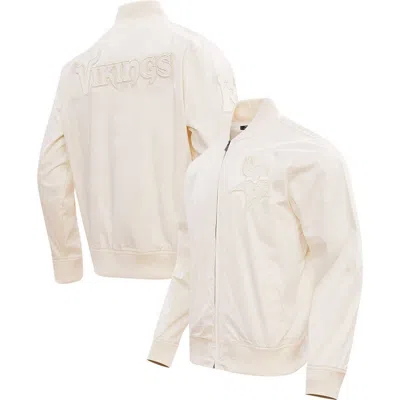 Pro Standard Cream Minnesota Vikings Neutral Full-zip Jacket