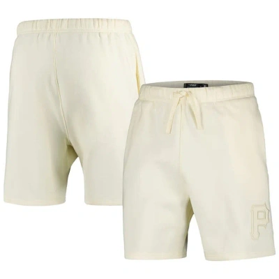 Pro Standard Cream Pittsburgh Pirates Neutral Fleece Shorts