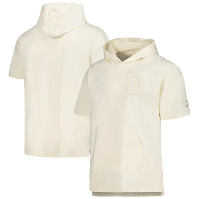 Pro Standard Cream San Diego Padres Neutral Short Sleeve Hoodie T-shirt