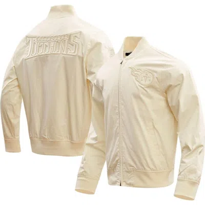 Pro Standard Cream Tennessee Titans Neutral Full-zip Jacket