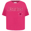 Pro Standard Girls   Houston Astros Triple Pink Ss Boxy Tee In Purple